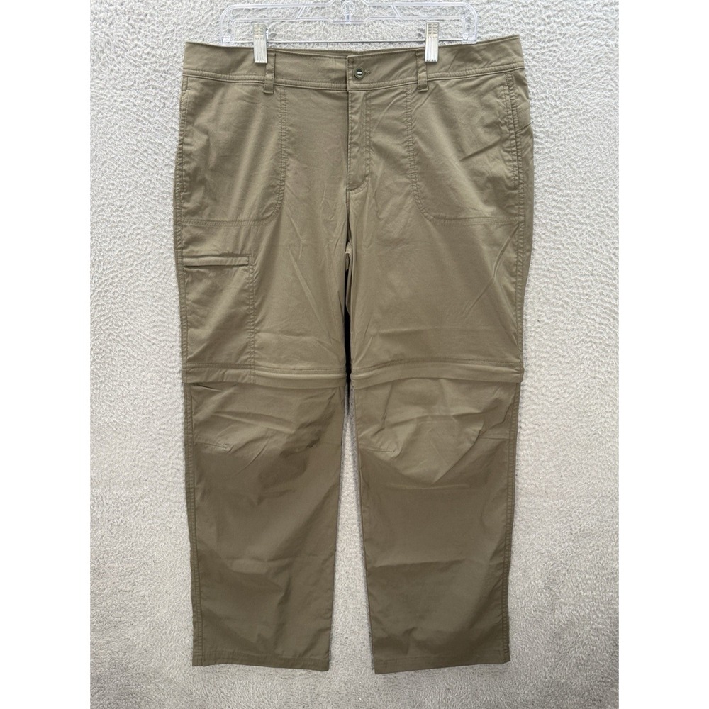 Gander Mountain Pants Womens 14 Green Guide Series Convertible Zip Off Outdoors